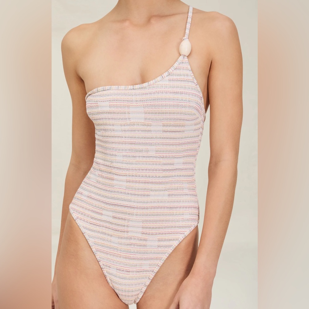 DEVON WINDSOR Amalie One-Shoulder Swim One Piece